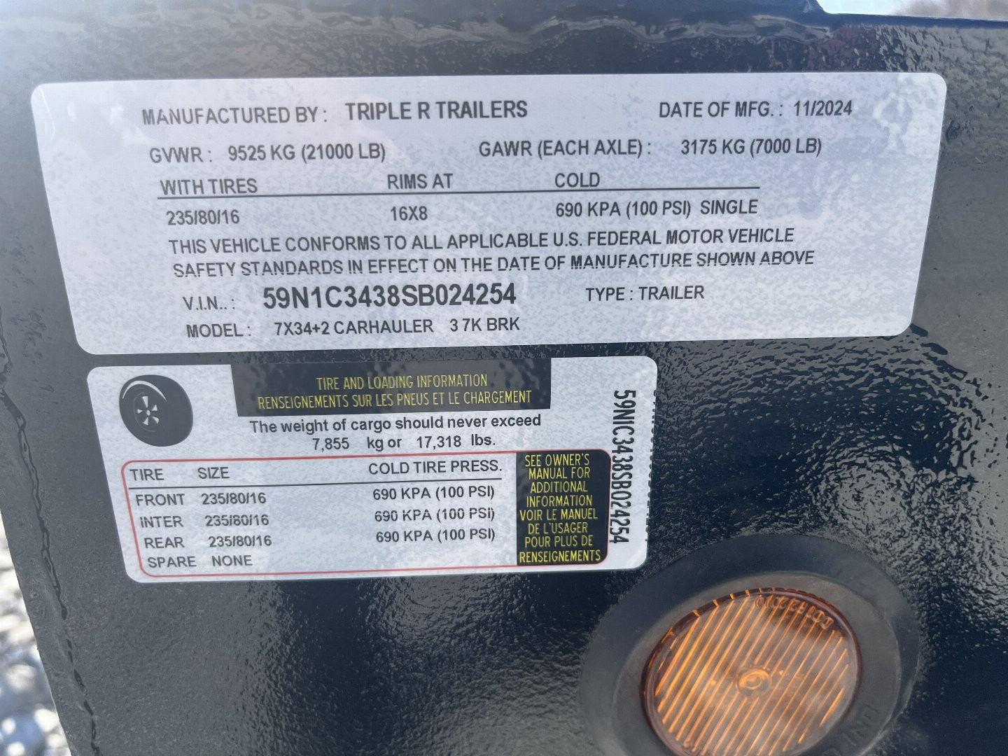 New 2025 Trailblazer 7x36 (34+2) AUTO TRANSPORT 21K