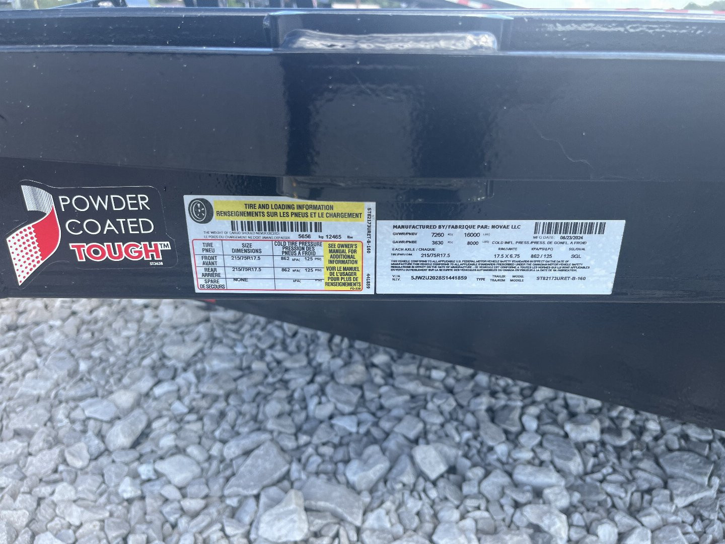 New 2025 SURE-TRAC ST 82"x20' Equipment Trailer 16K