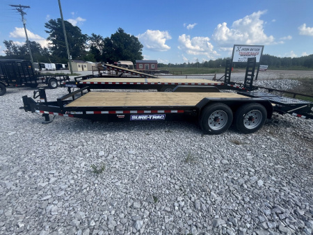 New 2025 SURE-TRAC ST 82"x20' Equipment Trailer 16K