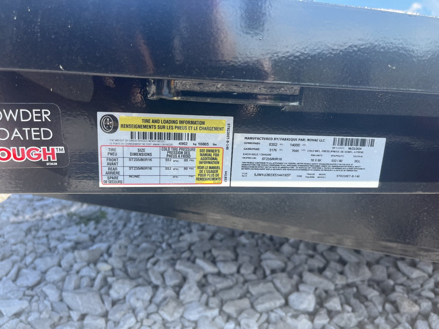 New 2025 SURE-TRAC ST82x20 Equipment Trailer 14K