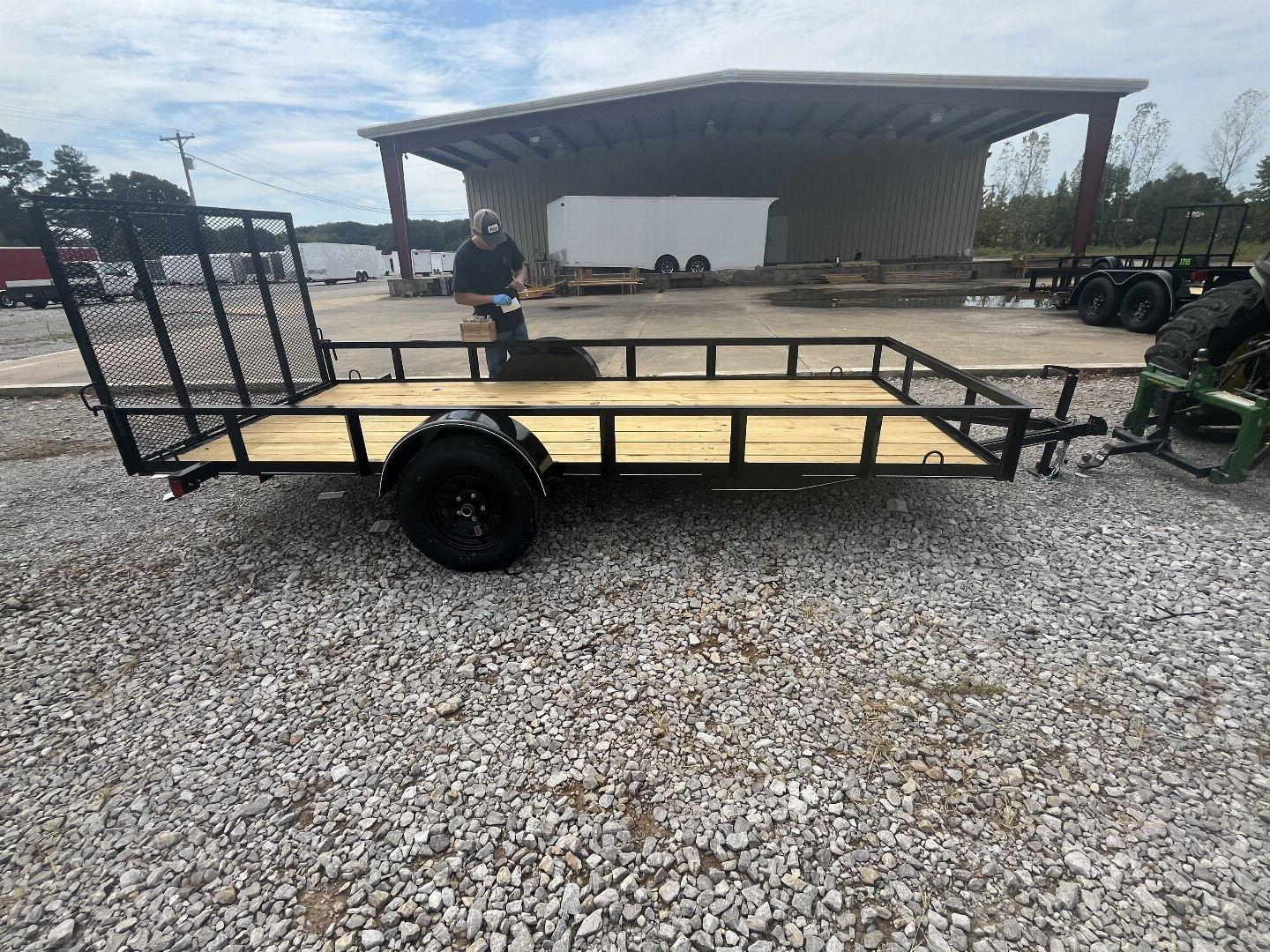 New 2024 Triple R 6x14 2990 SA A Frame Utility Trailer