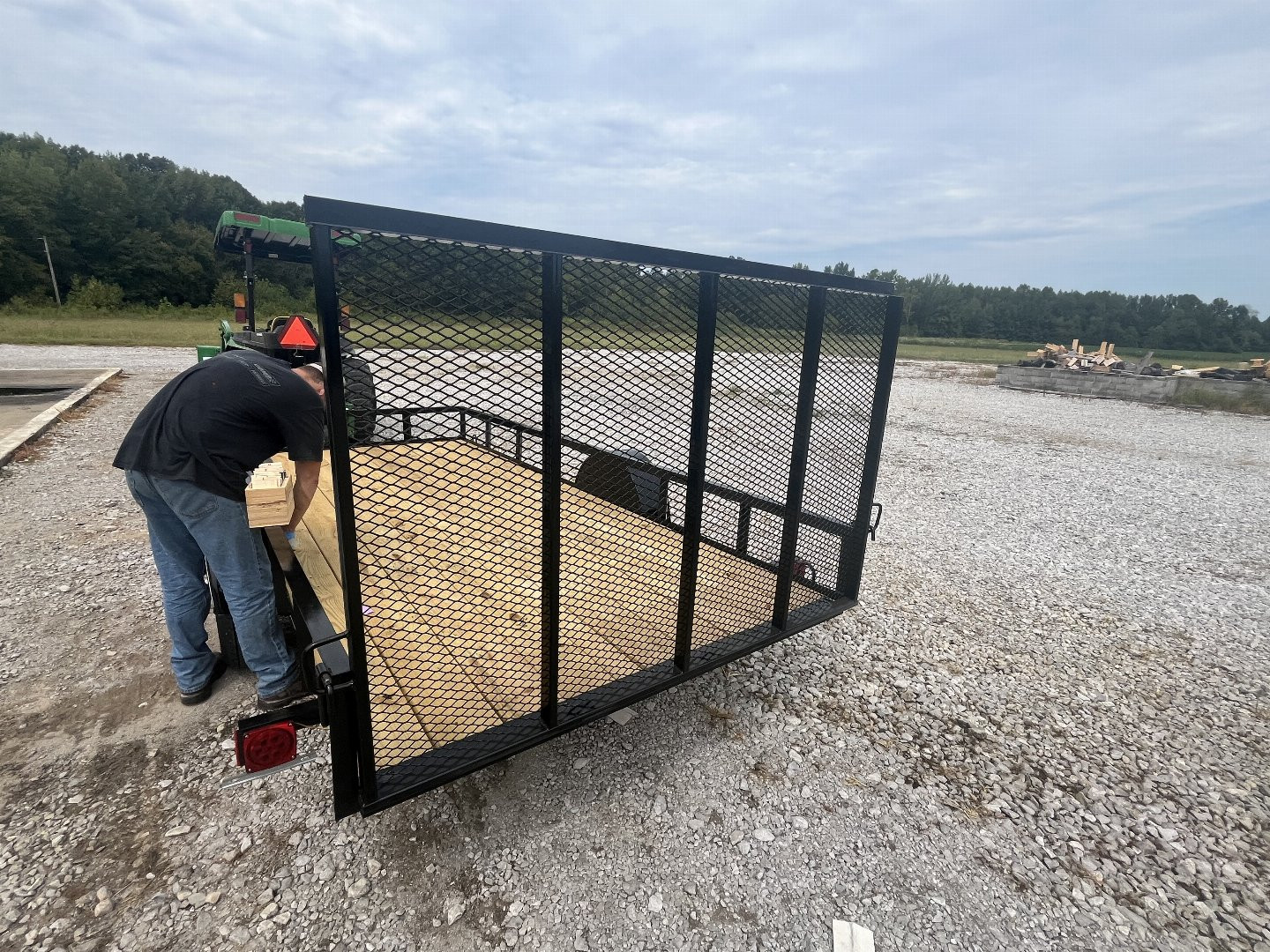 New 2024 Triple R 6x14 2990 SA A Frame Utility Trailer