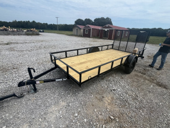 New 2024 Triple R 6x14 2990 SA A Frame Utility Trailer