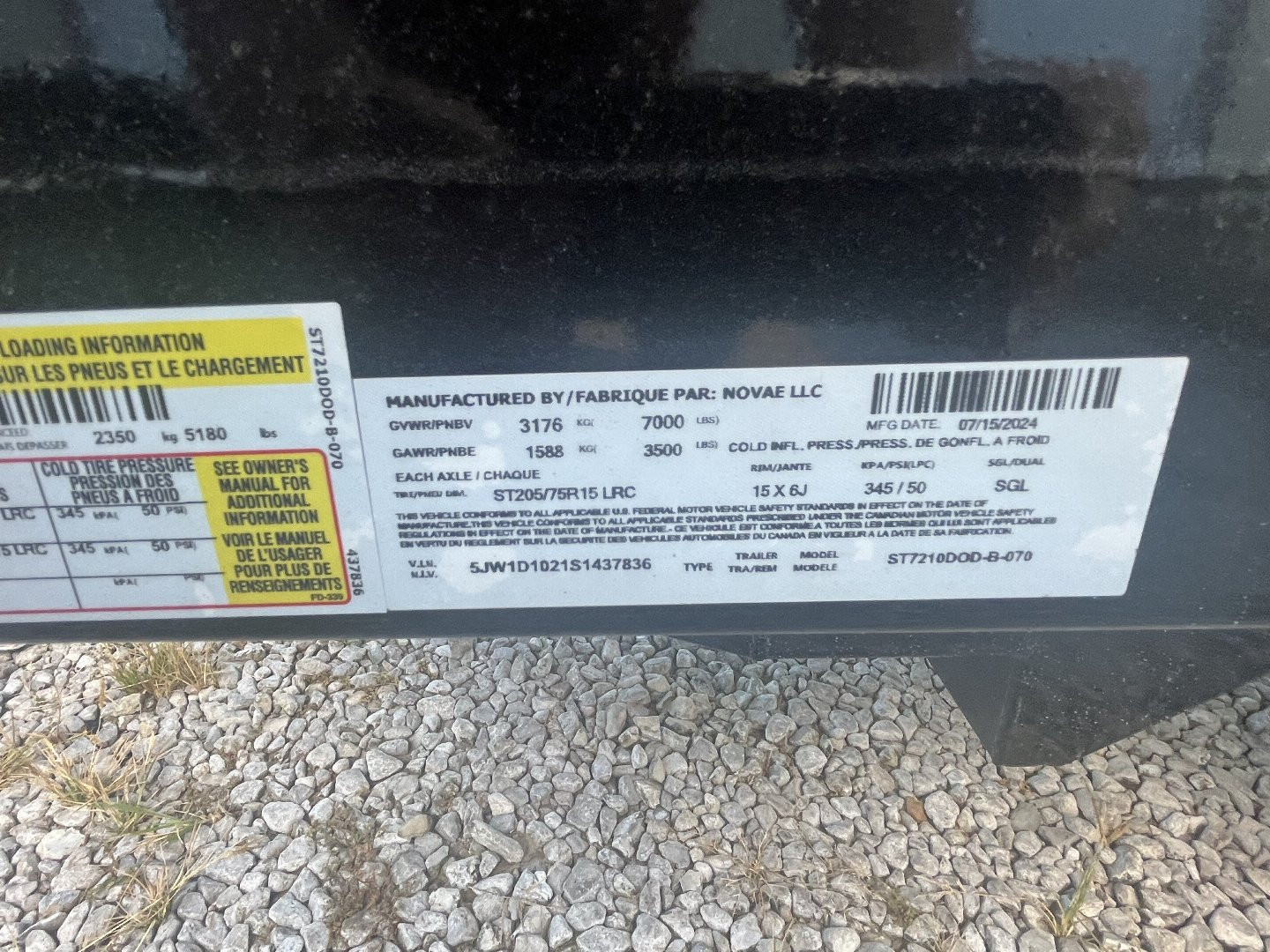 New 2025 Sure-Trac ST6X10 Dump Trailer 7K