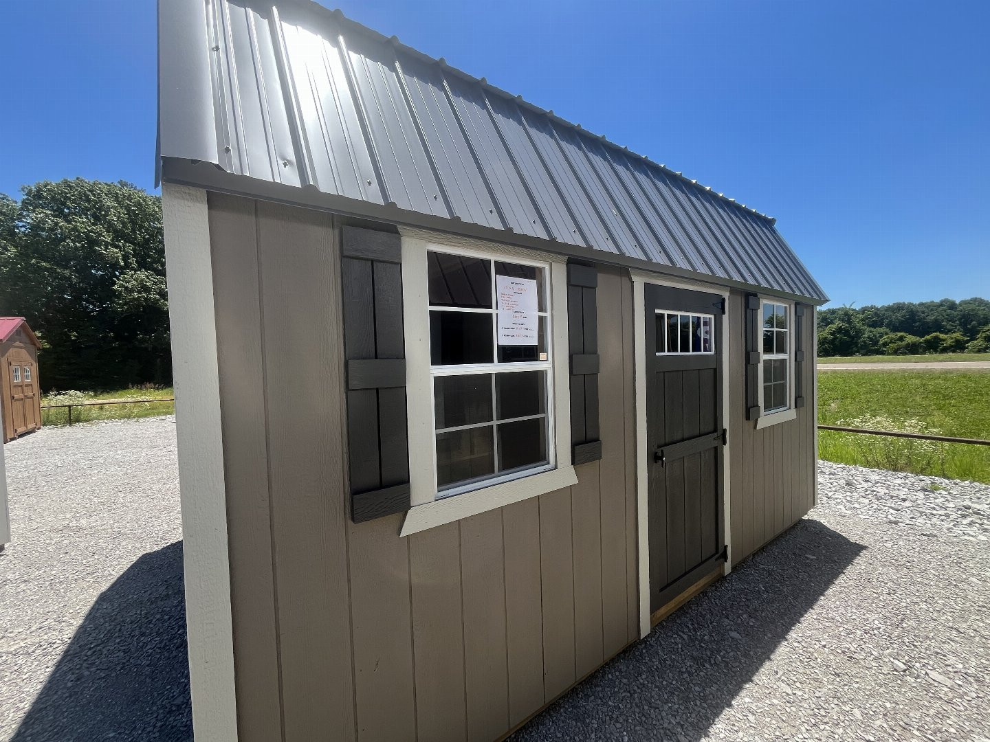 New 2024 ProBuilt 12x16 Grey/Brown Barn