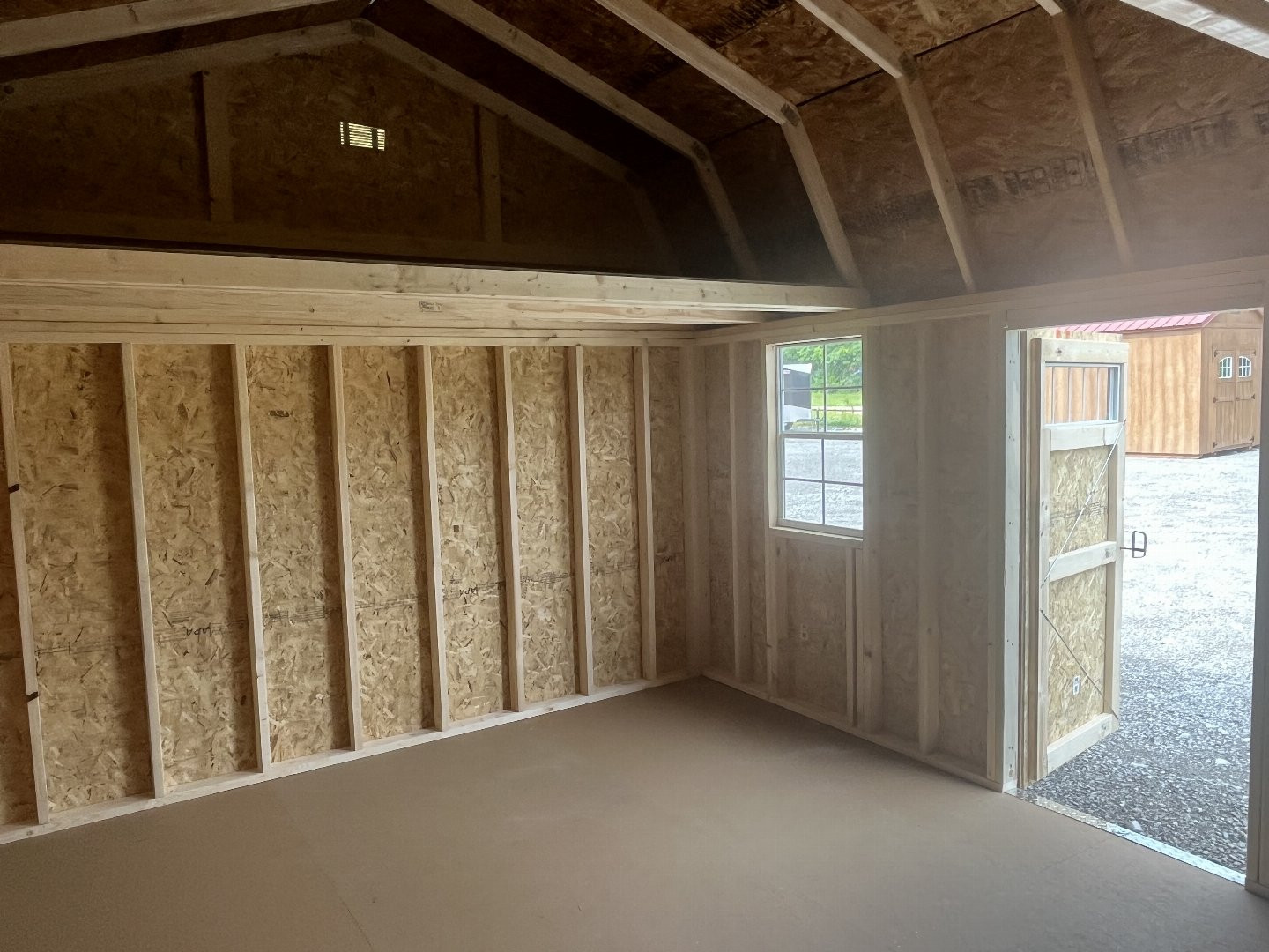 New 2024 ProBuilt 12x16 Cream/Brown Barn