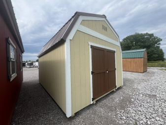 New 2024 ProBuilt 12x16 Cream/Brown Barn