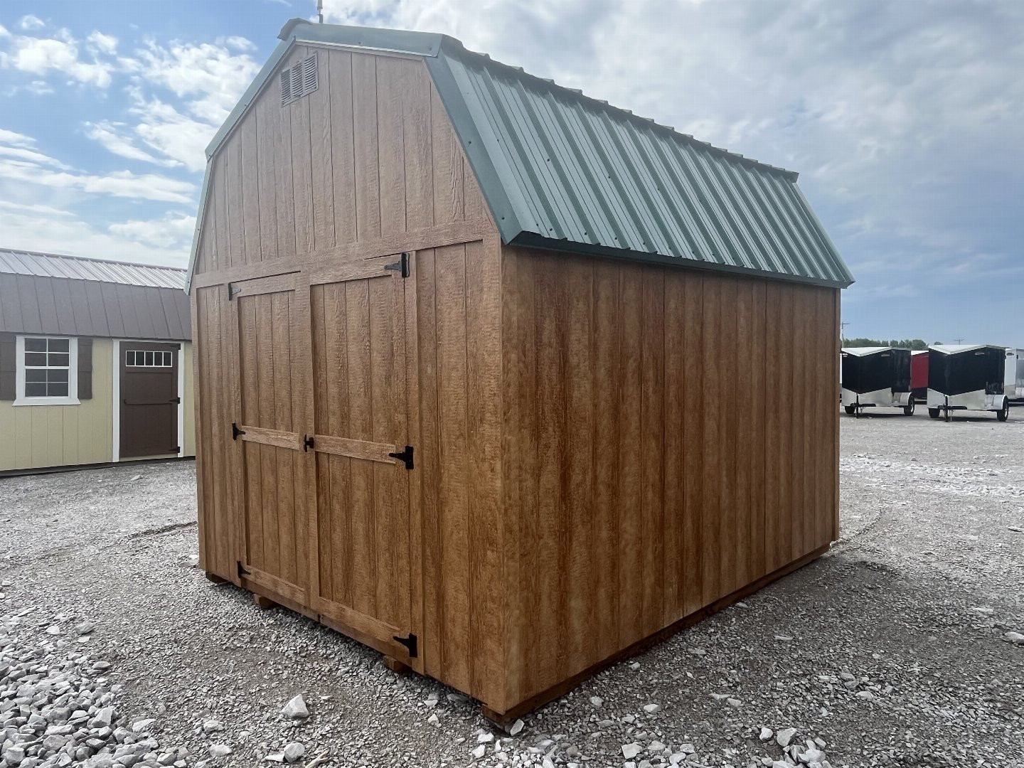 New 2024 ProBuilt 10x12 Cedar/Green Barn
