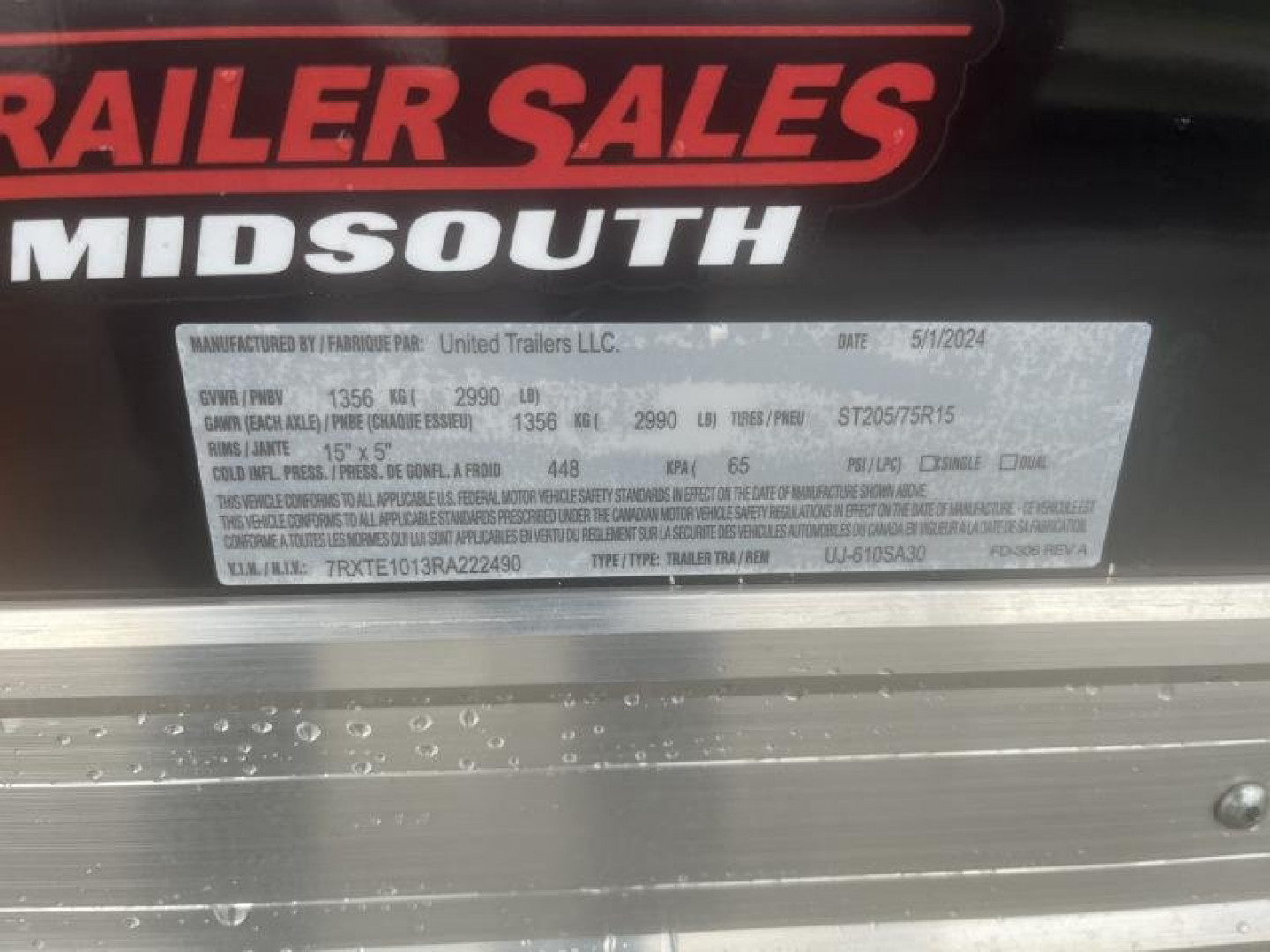 New 2024 United Trailers UJ-610SA30 Cargo / Enclosed Trailer