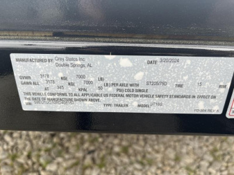 New 2024 Odessa U716S Utility Trailer