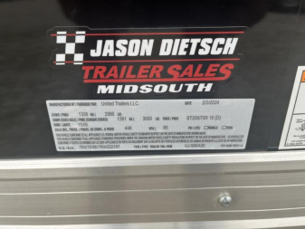 New 2024 United Trailers UJ-58SA30 Cargo / Enclosed Trailer