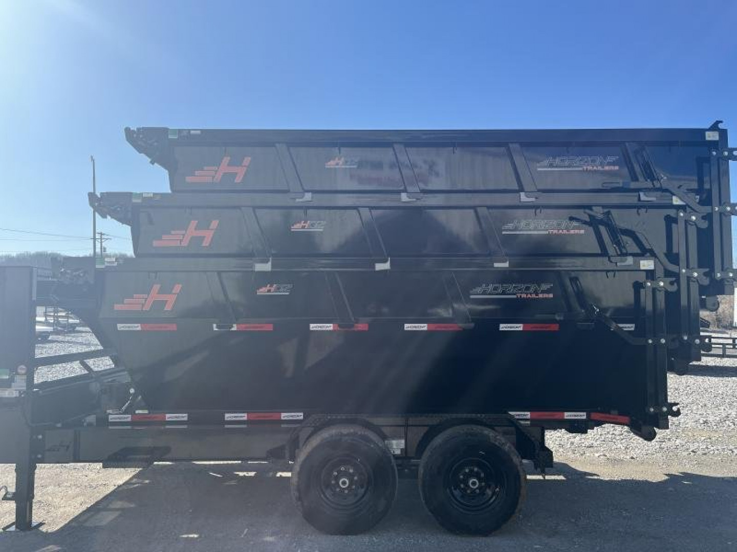 New 2024 Horizon Trailers RDZ14 Gooseneck Roll Off Trailer + 3 Bins