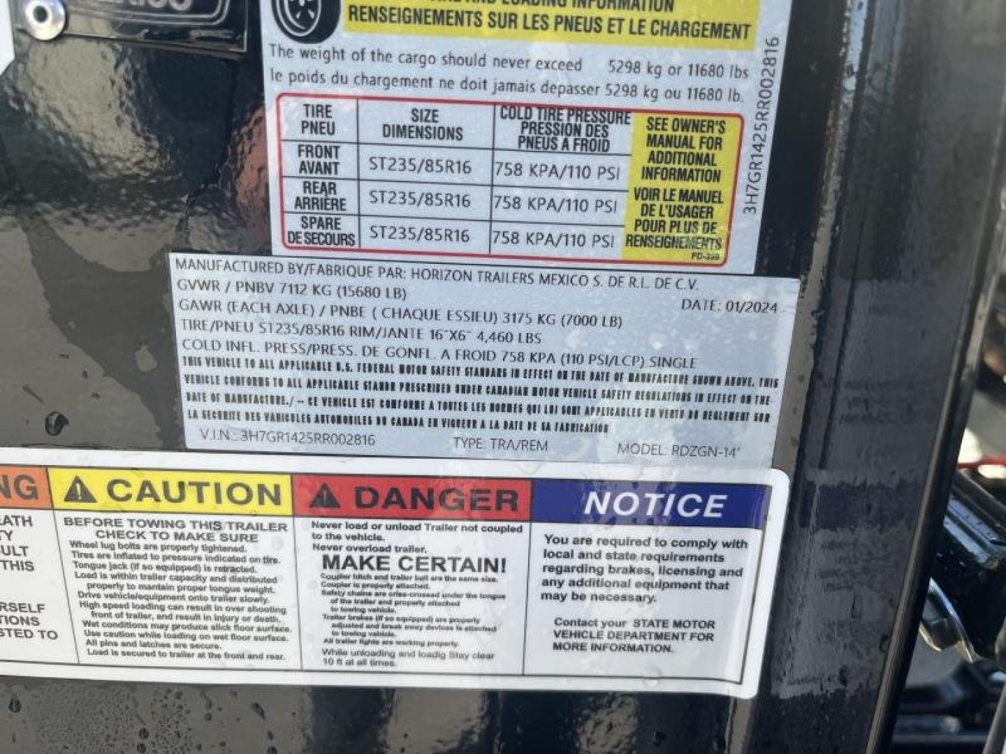 New 2024 Horizon Trailers RDZ14 Gooseneck Roll Off Trailer + 3 Bins