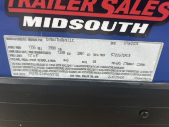 New 2024 United Trailers UJ-612SA30 Cargo / Enclosed Trailer