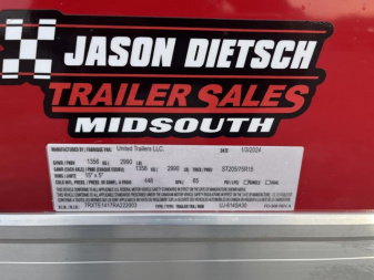 New 2024 United Trailers UJ-614SA30 Cargo / Enclosed Trailer Double Door