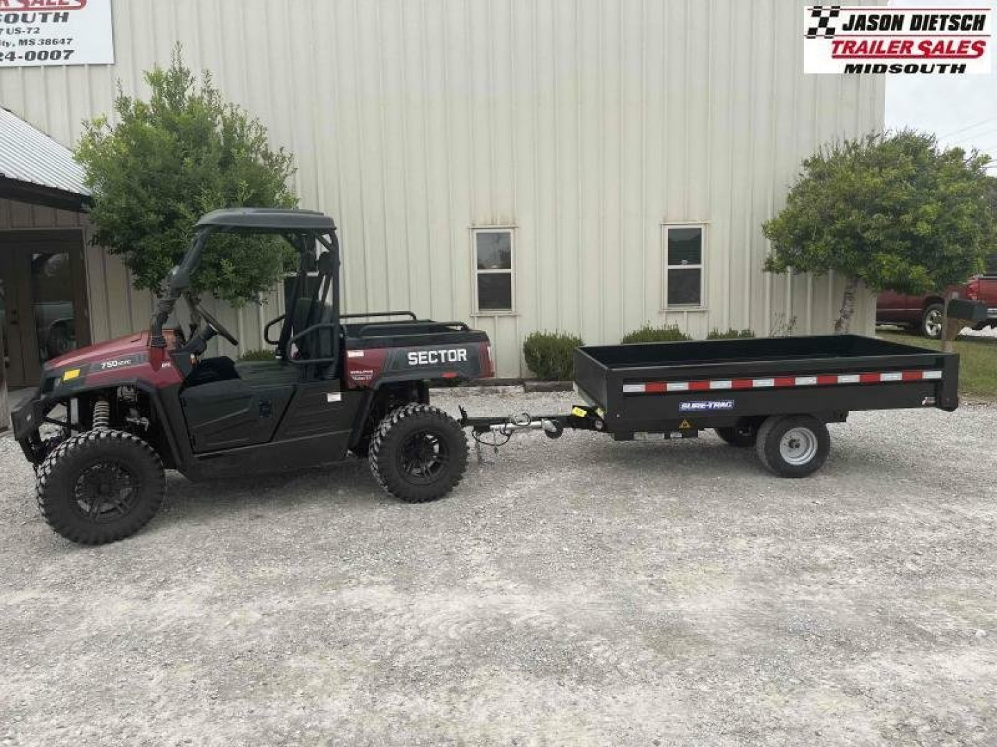 New Sure-Trac ST54008D-B Dump Trailer