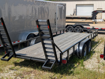 New Outback Trailers 7X20 TANDEM 3.5K AXLE UTILITY TRAILER, FOLD UP RAMPS