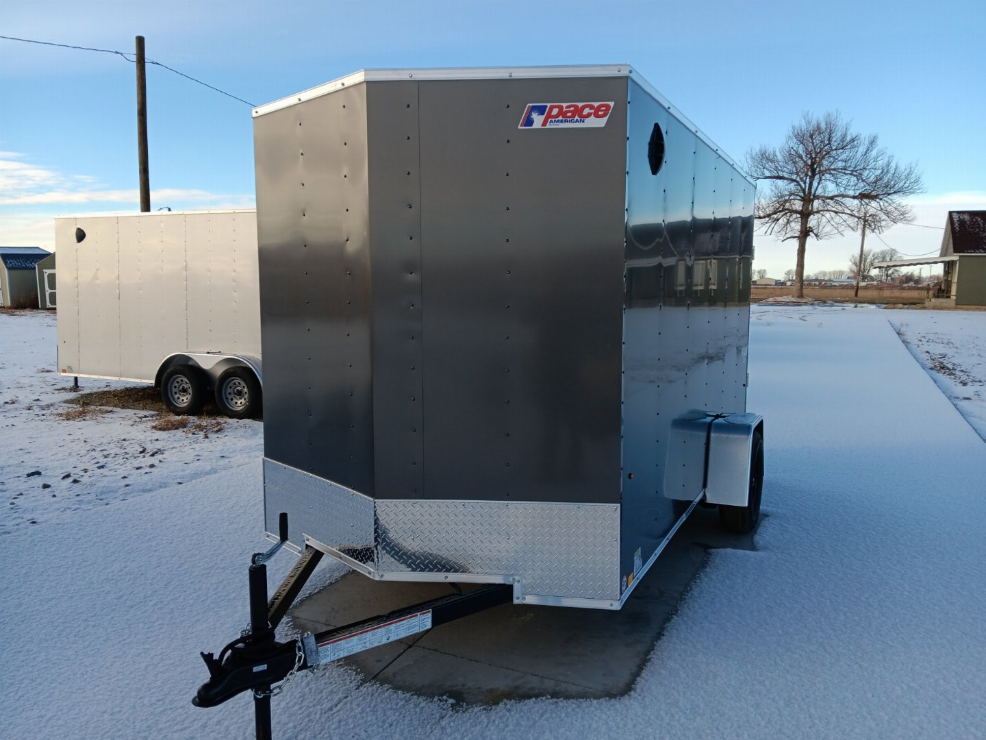 New 2025 Pace American 6x12 Enclosed Trailer