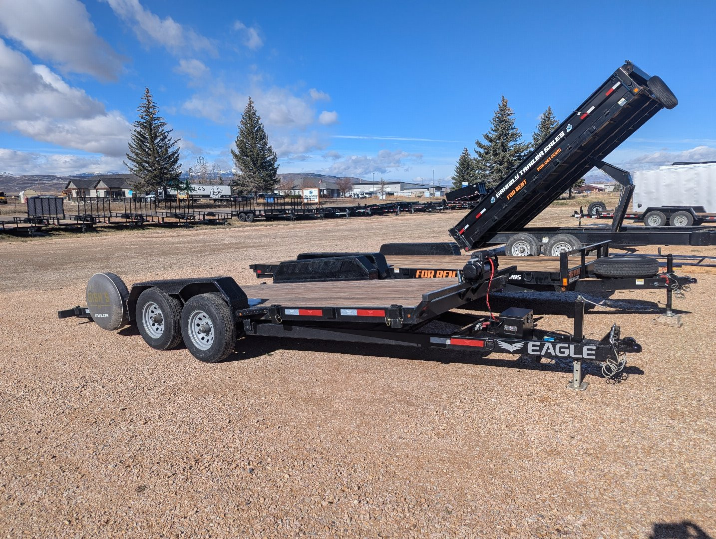 Used 2023 Eagle Trailers 7x18 Car Hauler For Rent