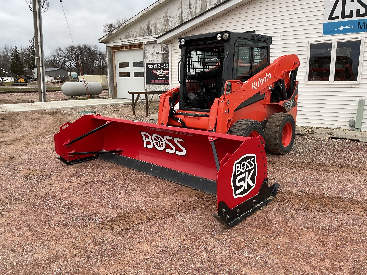 New 2024 BOSS SK10 SKID LOADER SNOW PUSH STEEL EDGE