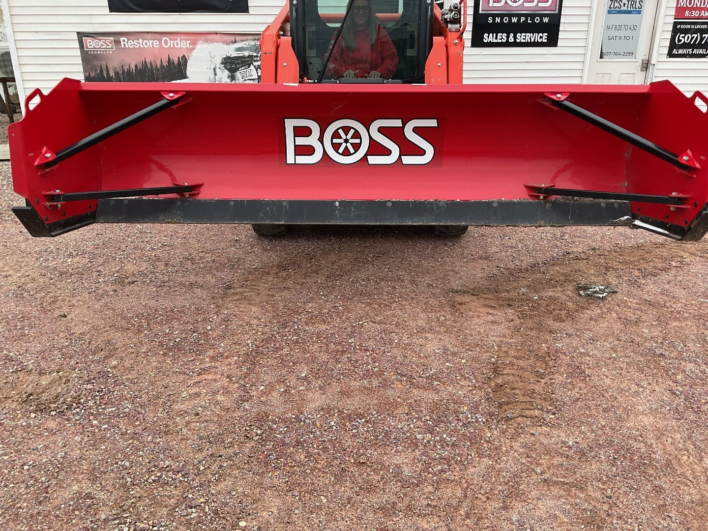 New 2024 BOSS SK10 SKID LOADER SNOW PUSH STEEL EDGE