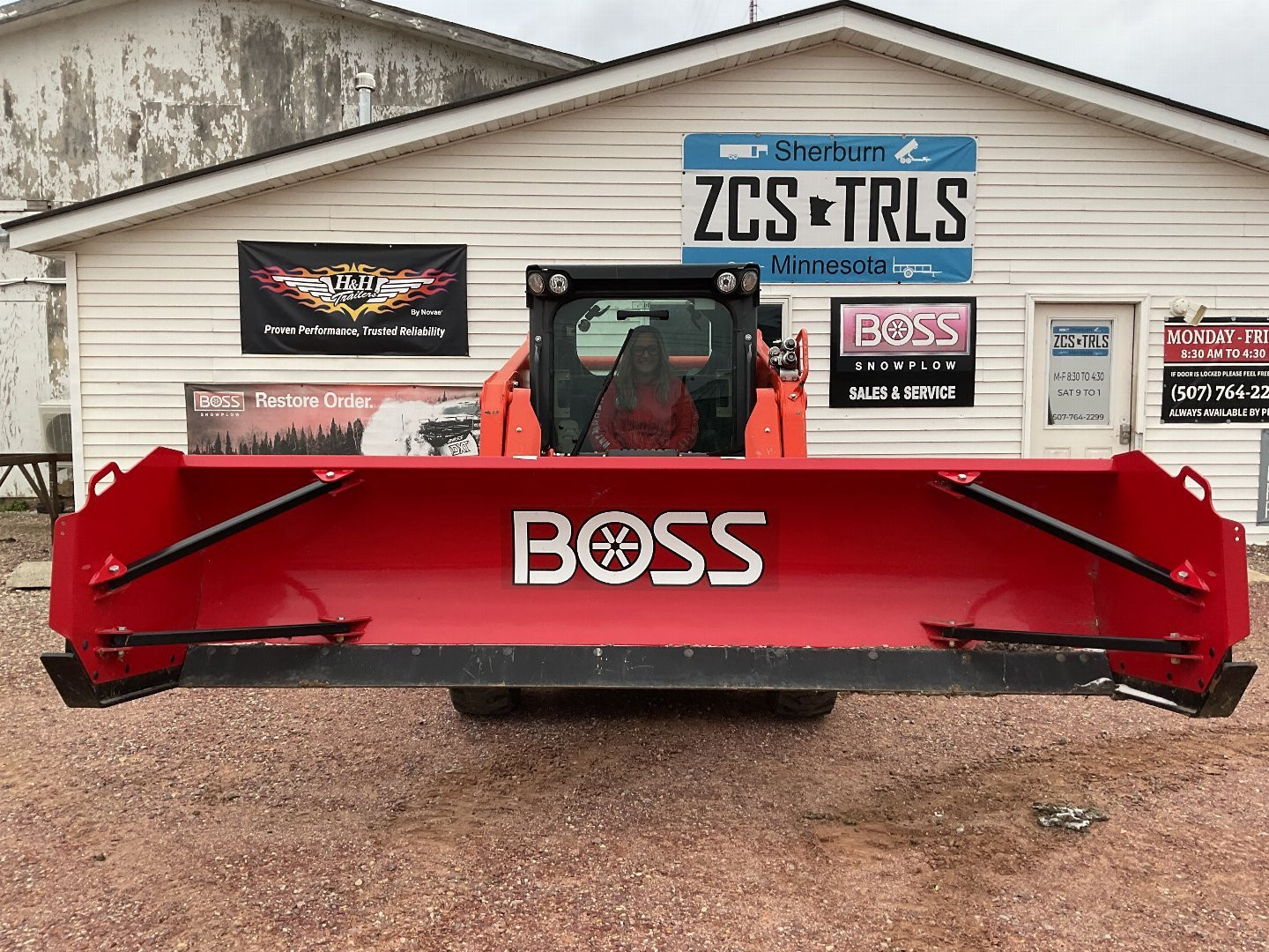 New 2024 BOSS SK10 SKID LOADER SNOW PUSH STEEL EDGE