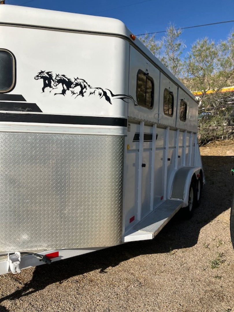 Used 1995 Logan Coach 3 Horse Trailer