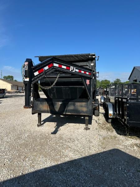 Used USED 2020 PJ Trailers DR142 Roll Off Trailer w/ 5 Dump Bins TA Gooseneck (GVW: 15680) BLACK
