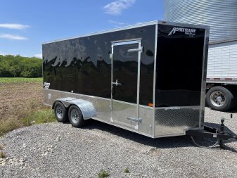 New 2025 HOMESTEADER TRAILER 7 x 16 Tandem Axle OHV Pkg Cargo / Enclosed Trailer