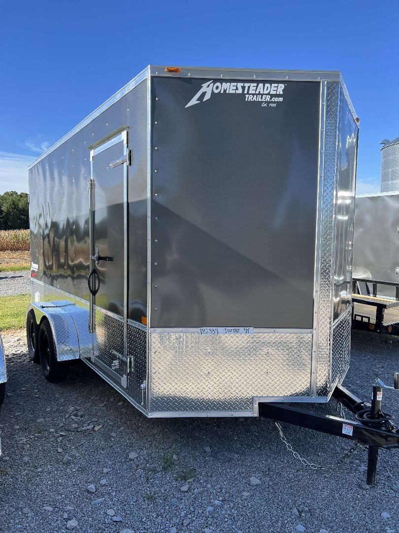 New 2025 HOMESTEADER TRAILER 7 x 14 Tandem Axle OHV Pkg Cargo / Enclosed Trailer