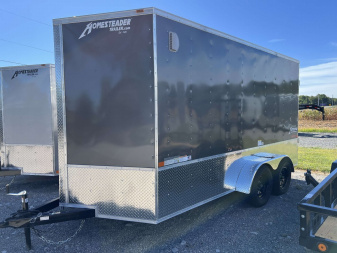 New 2025 HOMESTEADER TRAILER 7 x 14 Tandem Axle OHV Pkg Cargo / Enclosed Trailer