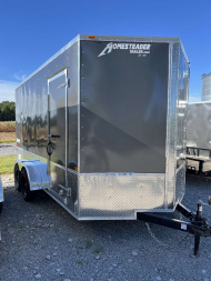New 2025 HOMESTEADER TRAILER 7 x 14 Tandem Axle OHV Pkg Cargo / Enclosed Trailer