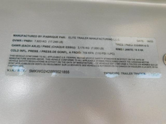 New 2024 Elite Trailers 8'X24' Stock Combo