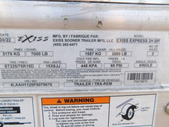 New 2023 Exiss Trailers 2H BP - SS Horse Trailer