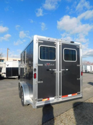 New 2023 Exiss Trailers 2H BP - SS Horse Trailer