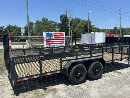 New 2026 AMP Trailers 76"X20' TANDEM AXLE LANDCSAPE TRAILER Landscape Trailer