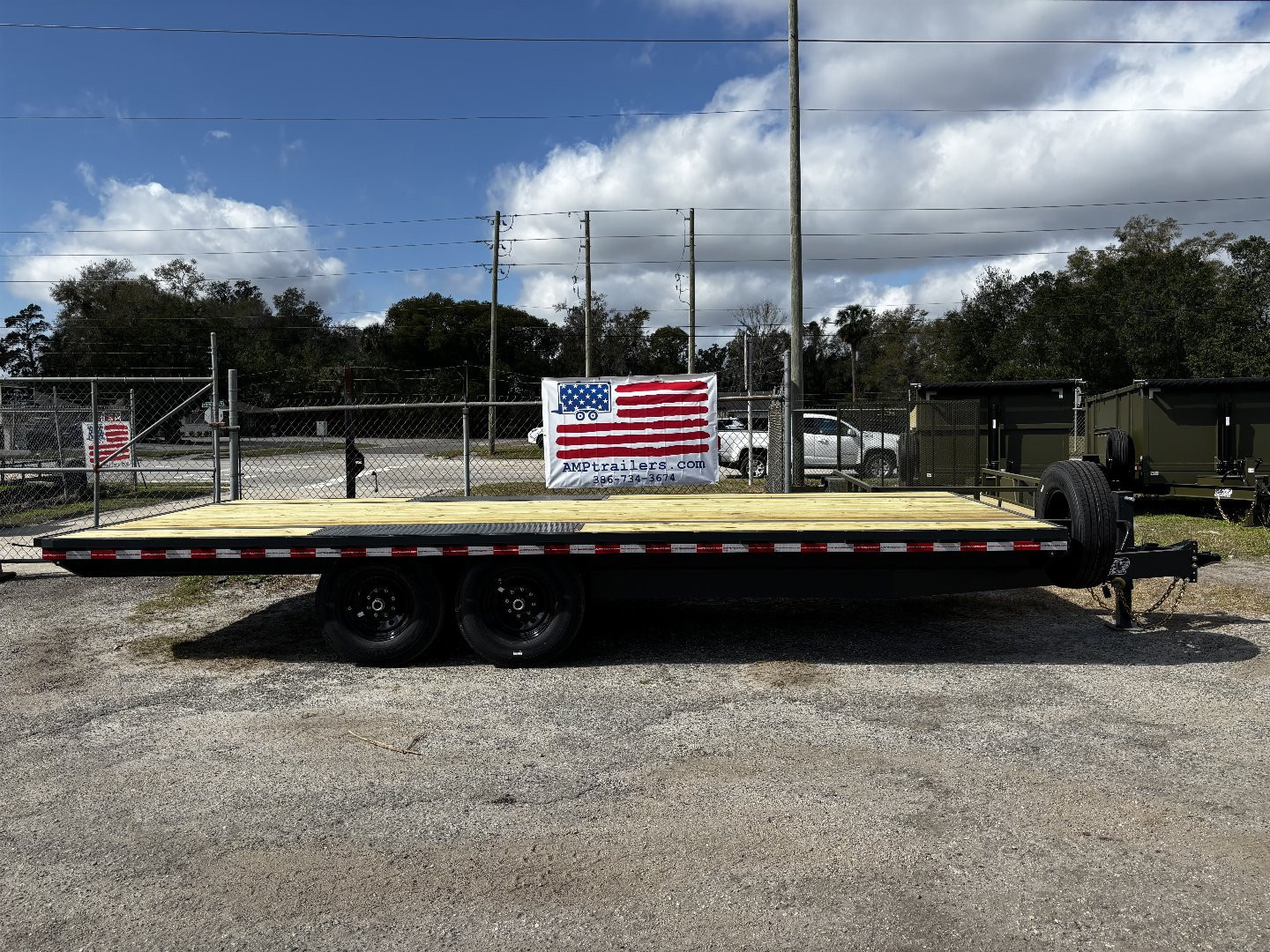 New 2026 AMP Trailers 102"x24' Deckover Trailer Equipment Trailer