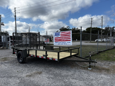 New 2026 AMP Trailers 76 X12' S/A UTILITY Landscape Trailer
