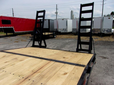 New 2026 Down 2 Earth Trailers 102"X24' Equipment Trailer *Roll Over Fenders* Equipment Trailer