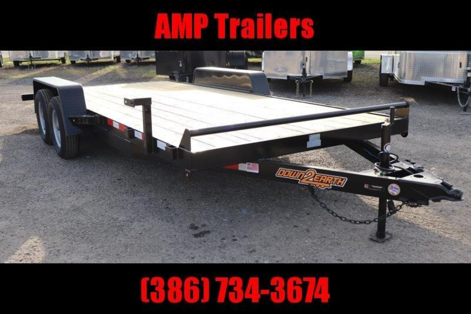New 202 Down 2 Earth Trailers 82X18 CAR HAULER