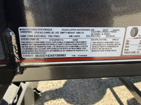 New 2025 Diamond C Trailers LPT 207 14X82X24 Dump Trailer