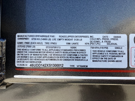 New 2025 Diamond C Trailers LPT 207 14X82X24 Dump Trailer