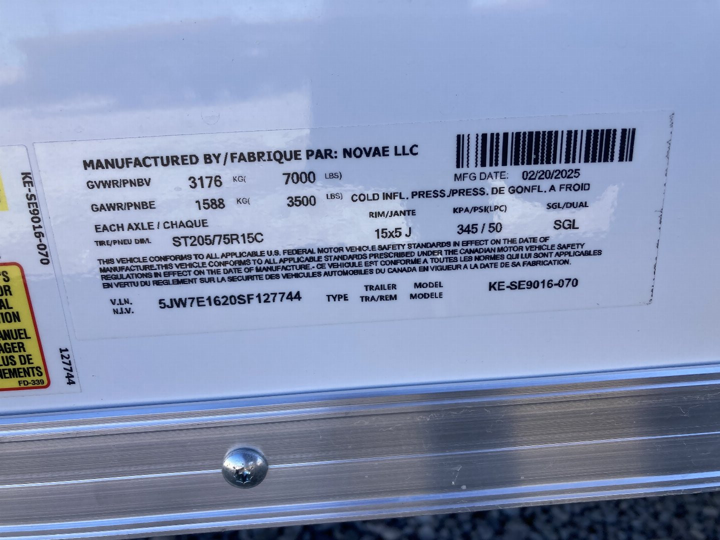 New 2025 Cargo Express 7.5 X 16 XL SE V-NOSE Cargo / Enclosed Trailer