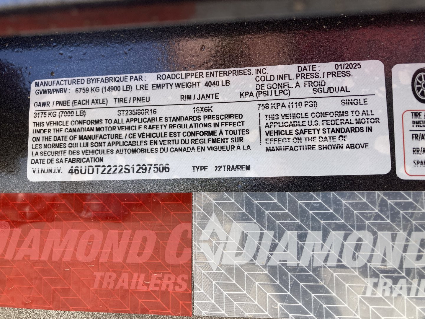 New 2025 Diamond C Trailers HDT207 22X82 Equipment Trailer