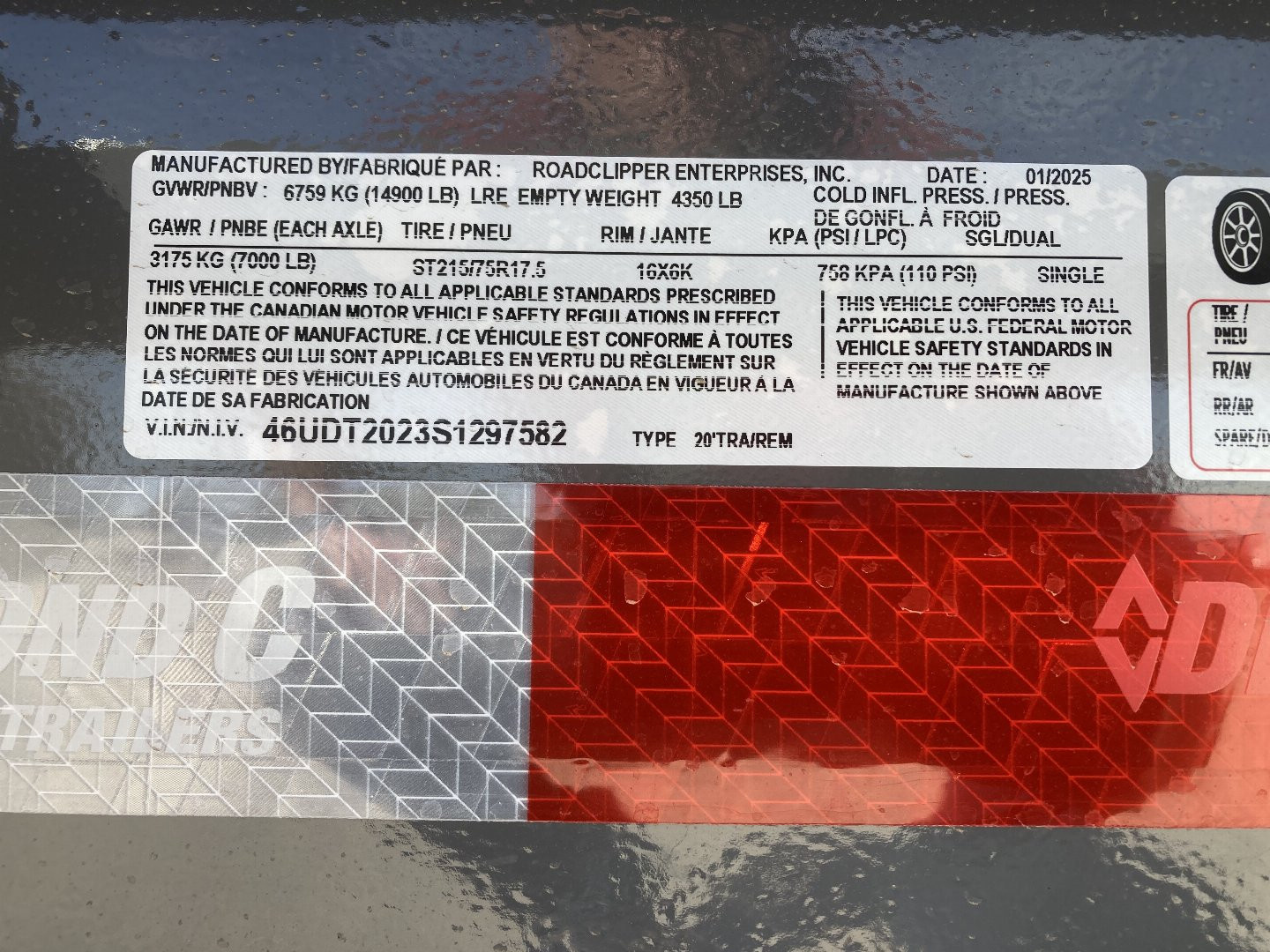 New 2025 Diamond C Trailers HDT 207 20X82 TILT TRAILER Equipment Trailer