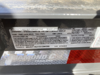 New 2025 Diamond C Trailers HDT 207 16X82 Tilt Trailer