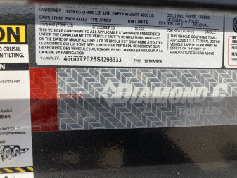 New 2025 Diamond C Trailers HDT207 20X82 Tilt Trailer