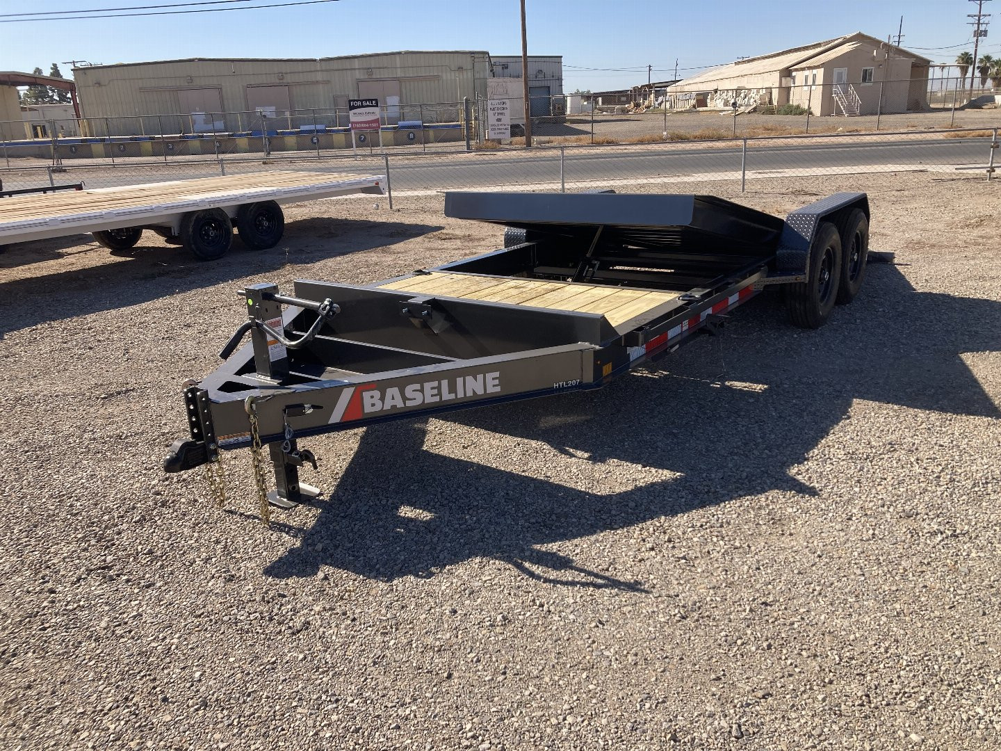 New 2025 BASELINE HTL207 20X82 HYD DAMPENED Equipment Trailer