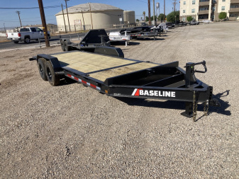 New 2025 BASELINE HTL207 20X82 HYD DAMPENED Equipment Trailer