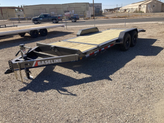 New 2025 BASELINE HTL207 20X82 HYD DAMPENED Equipment Trailer